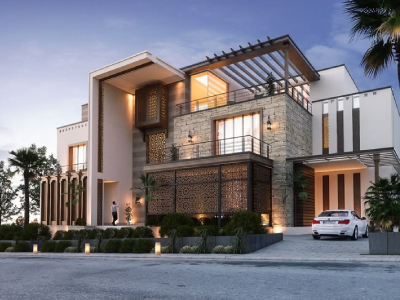 Beautiful home exterior with professional landscaping